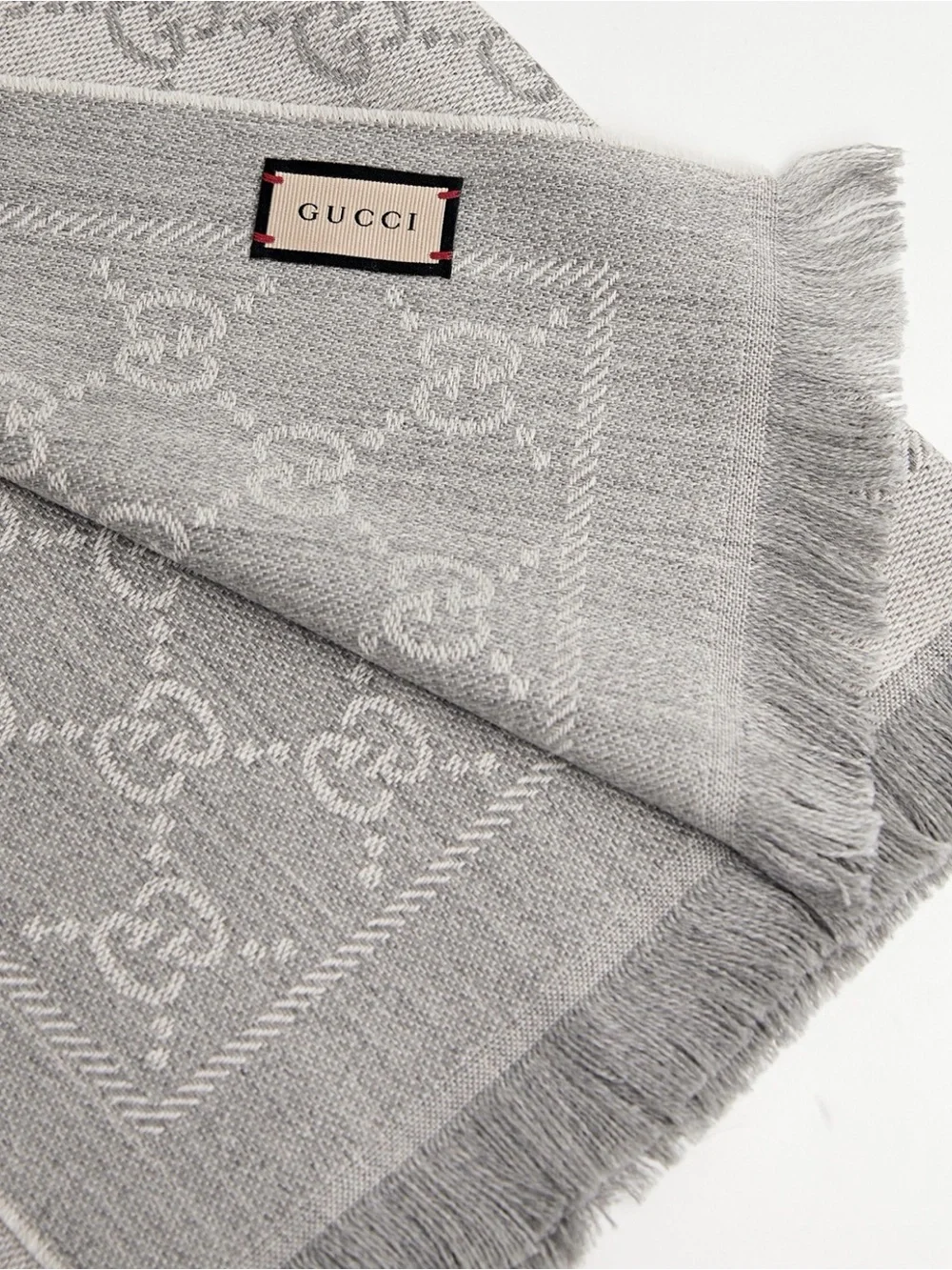 Gucci GG Wool Jacquard Scarf